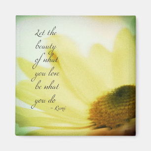 Let the Beauty Floral Magnet