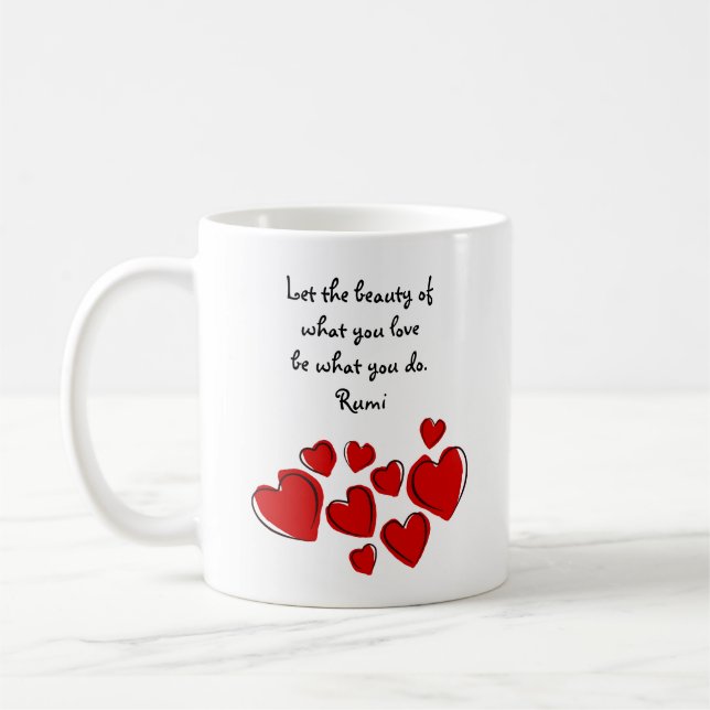 Let the beauty Rumi Mug (Left)