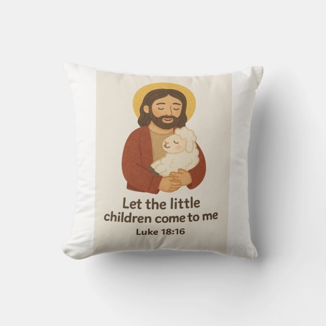 Let the Children Come Cushion (Front)