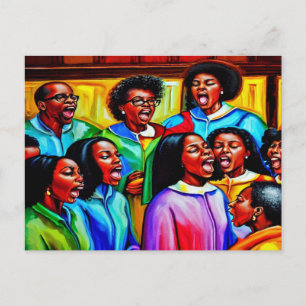 Let The Choir Sing Christian Postcard
