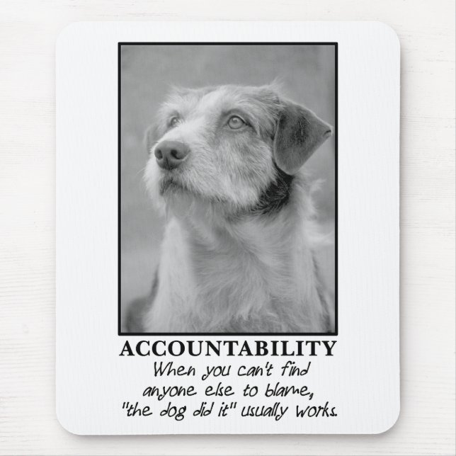 Let the dog take the blame for your farts mouse pad (Front)