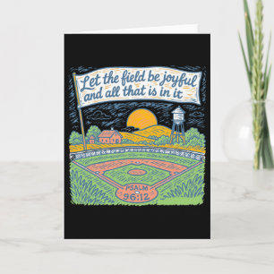 Let The Field Be Joyful Funny Bysebyll Game Day Card