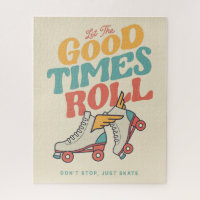 LET THE GOOD TIMES ROLL 80s RETRO ROLLER SKATE