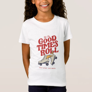 LET THE GOOD TIMES ROLL 80s RETRO ROLLER SKATE T-S T-Shirt