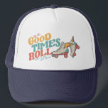 LET THE GOOD TIMES ROLL 80s RETRO ROLLER SKATE Trucker Hat<br><div class="desc">Vintage & fun Roller skate design - Let The Old Time Roll for anyone who loves their Roller Skates. This design is also available on different products including stickers,  mugs,  t-shirts,  phone cases,  and more! To buy this design,  choose your favourite product,  click add and checkout!</div>