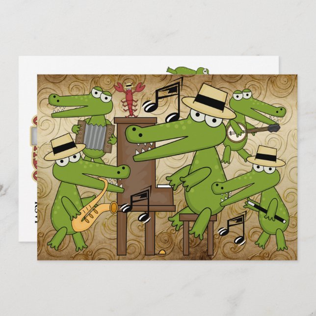 Let the Good Times Roll! Cajun Style! Invitation (Front/Back)