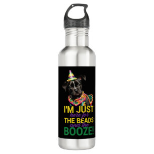 Let The Good Times Roll - Funny Mardi Gras Dogs 710 Ml Water Bottle