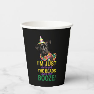Let The Good Times Roll - Funny Mardi Gras Dogs Paper Cups