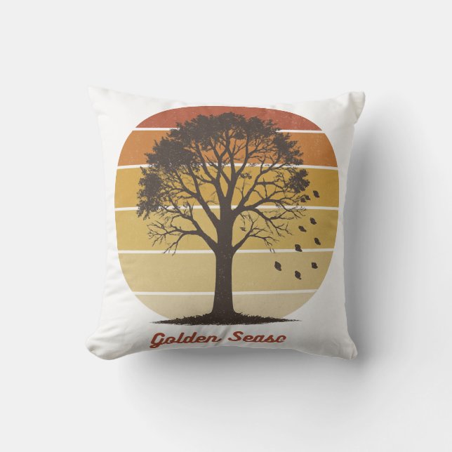 Let the Gourd Times Roll Autumn Design Cushion (Front)