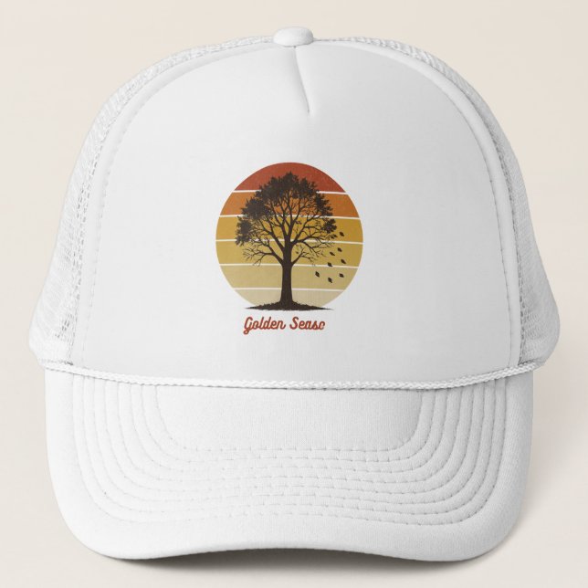 Let the Gourd Times Roll Autumn Design Trucker Hat (Front)