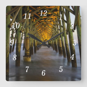 Let The Light Shine Through Square Wall Clock