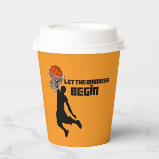Let the madness begin March Madness Party  Paper Cups