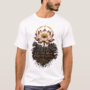 Let the Mud Feed the Lotus Dhammapada T-Shirt