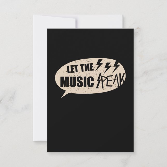 Let The Music Peak RSVP Card (Front)