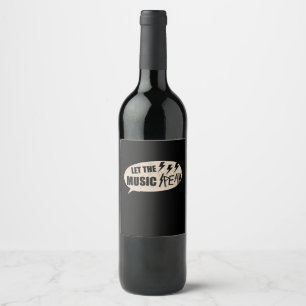 Let The Music Peak Wine Label