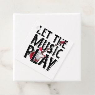 Let The Music Play Electric Guitar Favour Tags