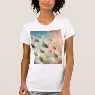 Let the Pages Take You – Flying Books Surrealism T-Shirt