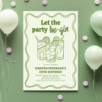 Let The Party Be-Gin Adult Birthday