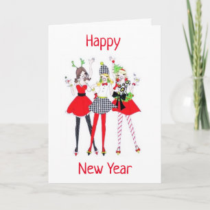 LET THE PARTY BEGIN **HAPPY NEW YEAR** HOLIDAY CARD