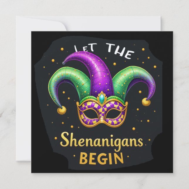 Let the Shenanigans Begin Invitation (Front)