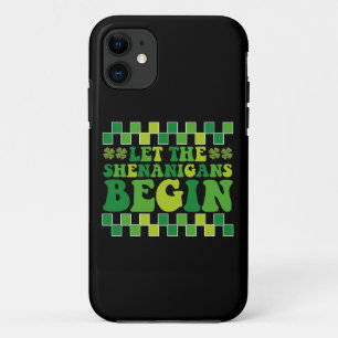 Let The Shenanigans Begin Irish Groovy Retro Case-Mate iPhone Case