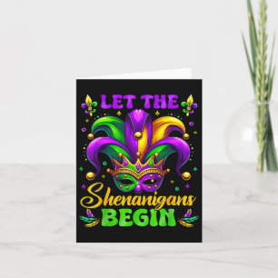 Let The Shenanigans Begin Mardi Gras 4 Card