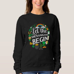 Let The Shenanigans Begin Mardi Gras Kids Men Wom Sweatshirt