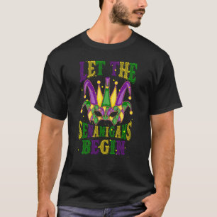Let The Shenanigans Begin Mardi Gras Mask Souvenir T-Shirt