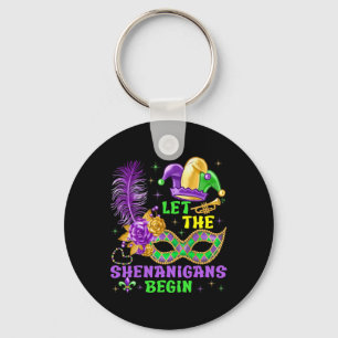 Let The Shenanigans Begin Mardi Gras Women Men Kid Key Ring