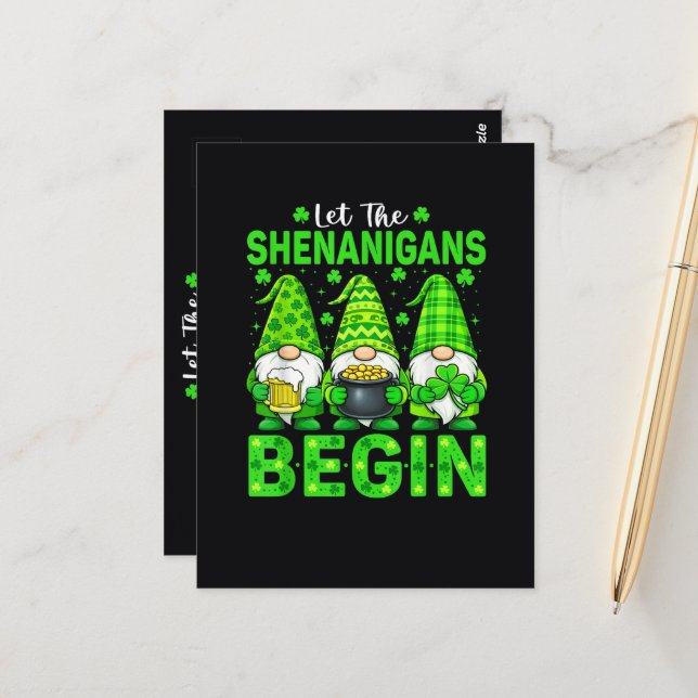 Let The Shenanigans Begin Postcard (Front/Back In Situ)