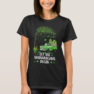 Let The Shenanigans Begin St Patricks Day Gnomes G T-Shirt