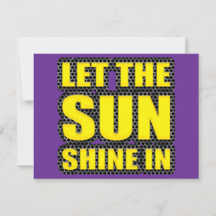 let the sun shine in postcard