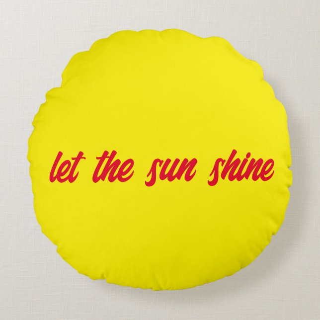 let the sun shine pillow (Front)