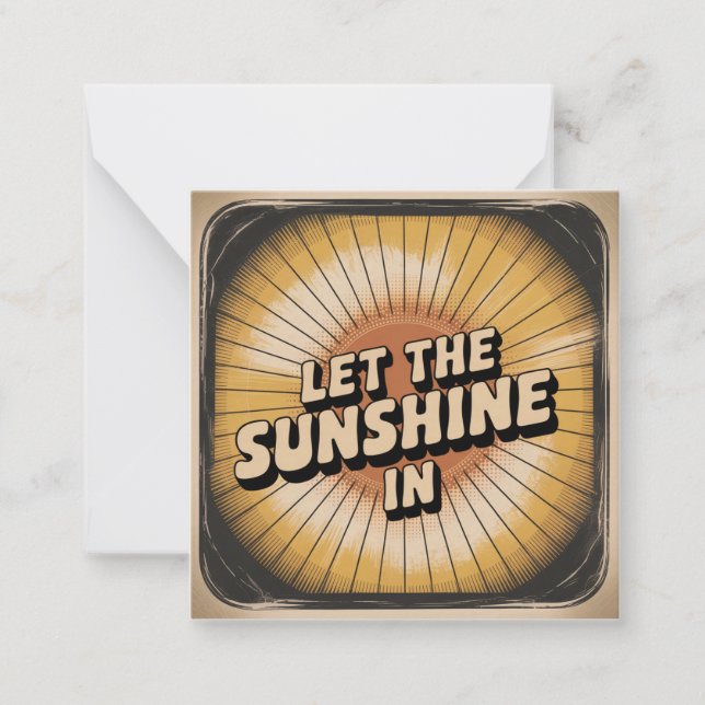 Let The Sunshine In Card (Front)