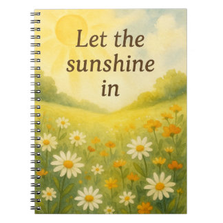Let the Sunshine In – Daisy FSpiral Photo Notebook