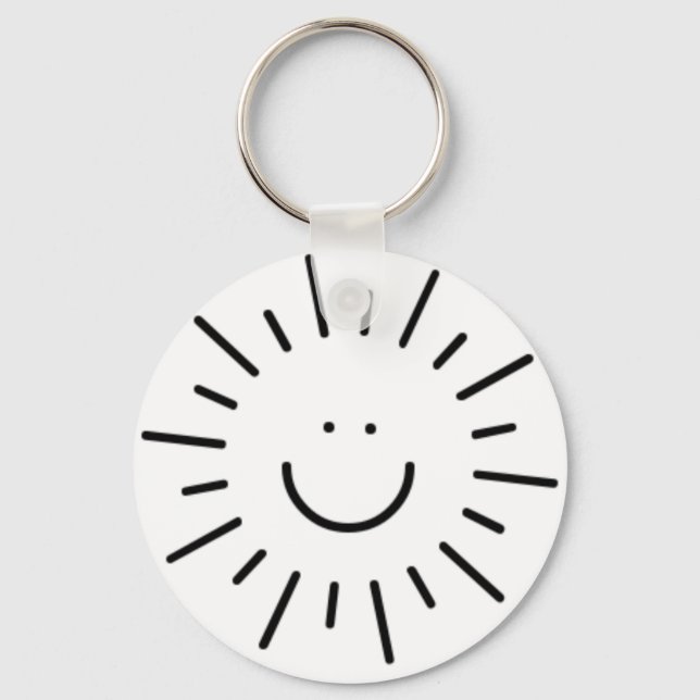 Let The Sunshine In! Key Ring (Front)