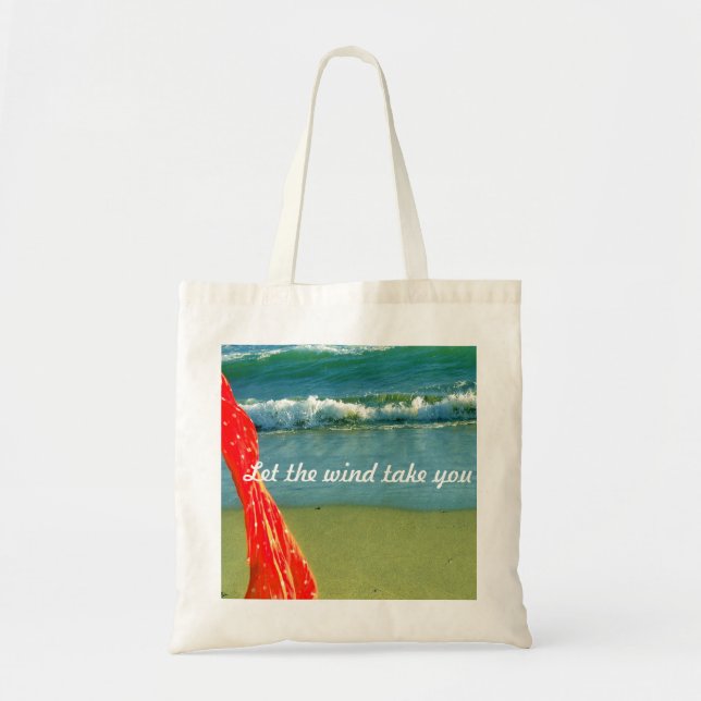 "Let the wind take you" tote bag (Front)