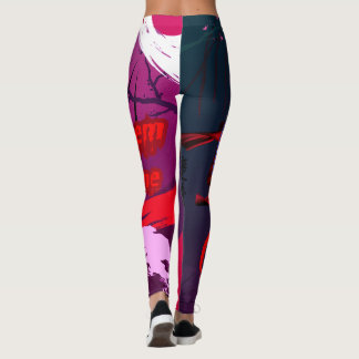⛈️🥷Let Them Come, Anime Manga Girl Powers🥷⛈️ Leggings