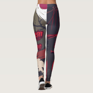 ⛈️🥷Let Them Come, Anime Manga Powers🥷⛈️ Leggings