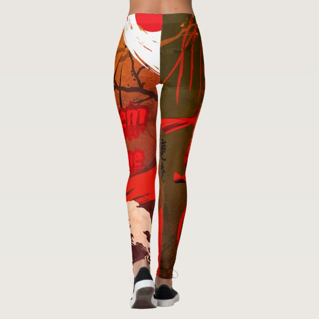 ⛈️🥷Let Them Come, Blend Of Powers🥷⛈️ Leggings (Back)