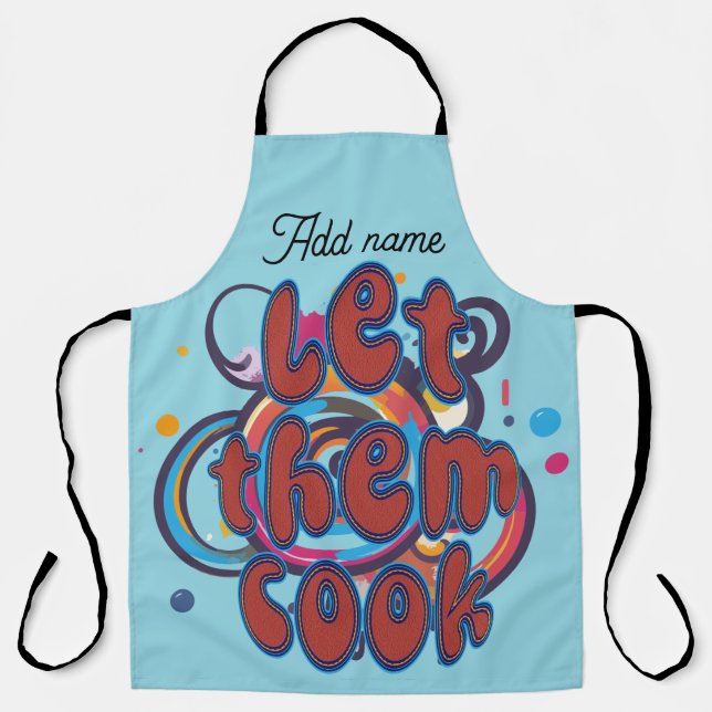 Let Them Cook Personalised Kitchen Apron (Front)