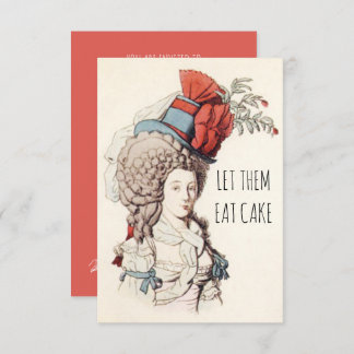 Let Them Eat Cake Birthday Party Invitations