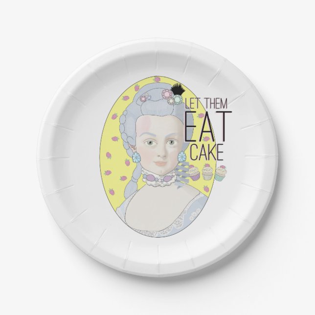 Let them Eat Cake Paper Plate (Front)