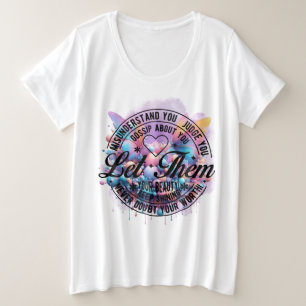 Let Them — Empowerment Bloom Plus Size T-Shirt