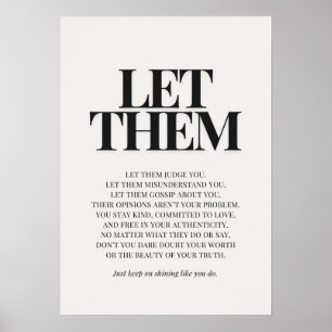 Let Them – Inspirational Quote Poster
