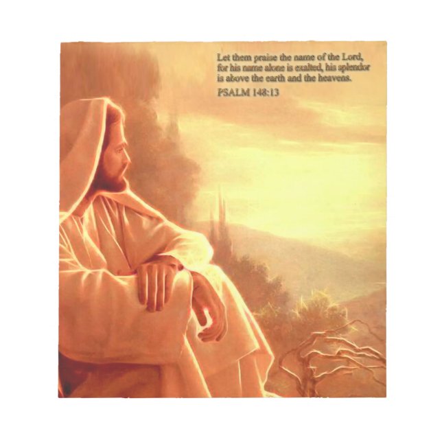 Let them Praise the name of the Lord..Psalm:148 Notepad (Front)