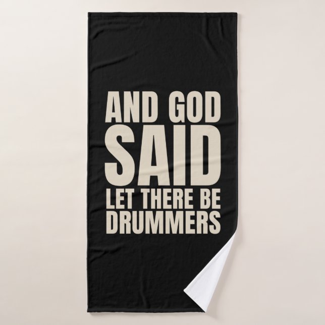Let There Be Drummer Bath Towel (Bath Towel)