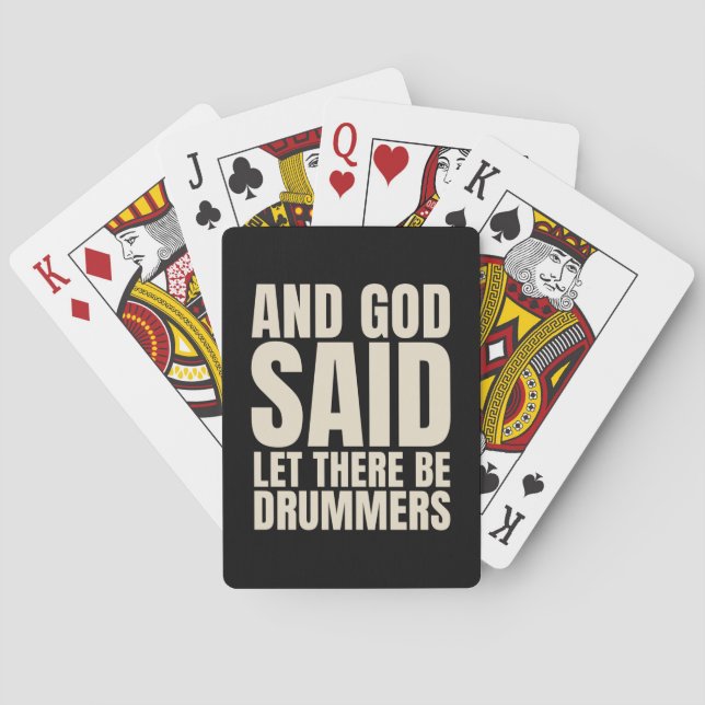 Let There Be Drummer Playing Cards (Back)