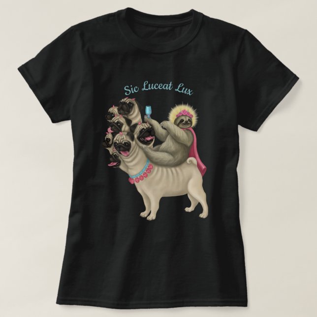 Let there be Light - Sloth of Babel T-Shirt (Design Front)