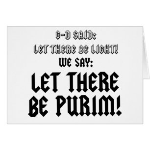 let there be purim